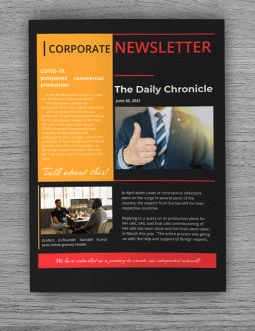 Corporate Newsletter - free Google Docs Template - 501
