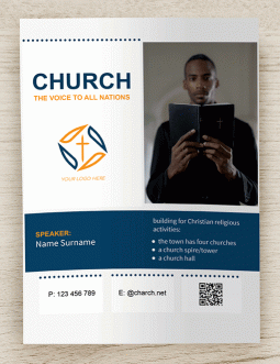 Church Brochure - free Google Docs Template - 350