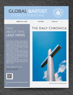 Double-sided Church Newsletter - free Google Docs Template - 277