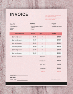 Business Invoice - free Google Docs Template - 222