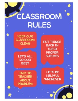 Classroom Announcement for Elementary School - free Google Docs Template - 3628