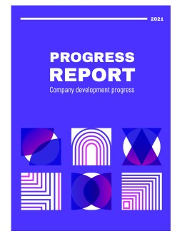 Bright Blue Progress Report - free Google Docs Template - 618