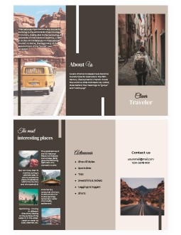 Clever Travel Brochure - free Google Docs Template - 1712