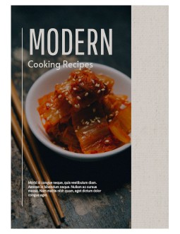 Modern Cooking Recipes Magazine - free Google Docs Template - 4047