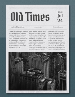 Old Times Newspaper - free Google Docs Template - 307