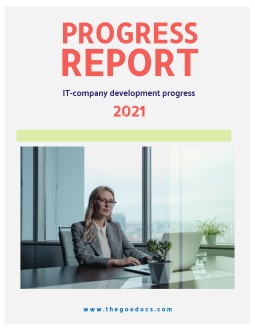 Progress Report - free Google Docs Template - 1011