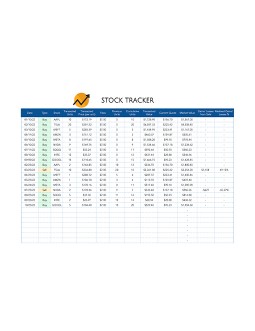 Simple Stock Tracker - free Google Docs Template - 3568