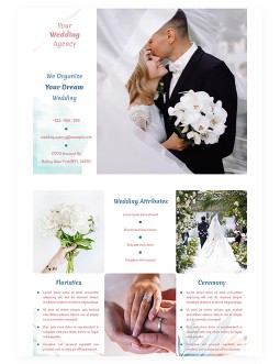 Light Wedding Brochure - free Google Docs Template - 3913