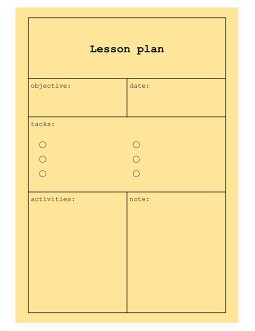 Simple Lesson Plan - free Google Docs Template - 1251