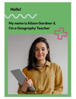 Green Teacher Portfolio - free Google Docs Template - 4114