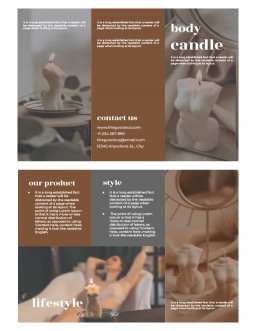 Modern Body Candle Brochures - free Google Docs Template - 2873