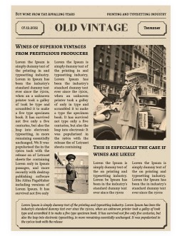 Laconic Newspaper Old Vintage