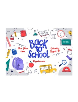 Colorful Back to School Flyer - free Google Docs Template - 4240