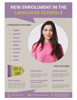 Beige Education Flyer