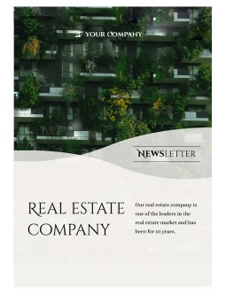 Real Estate Company Newsletter - free Google Docs Template - 1091