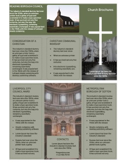 Beautiful Church Brochures - free Google Docs Template - 4116