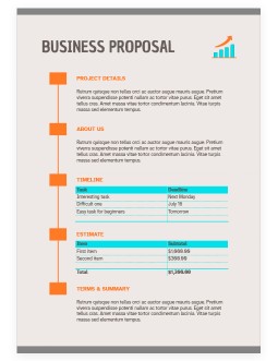 Simple Outline Business Proposal - free Google Docs Template - 2932