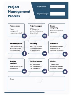 Blue Project Management Process - free Google Docs Template - 3121