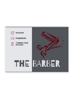 Stylish Barber Business Card - free Google Docs Template - 2979