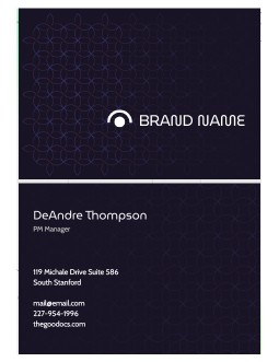 Abstract Luxury Business Card - free Google Docs Template - 3514