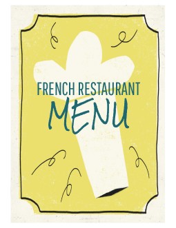 Appealing French Restaurant Menu - free Google Docs Template - 4090