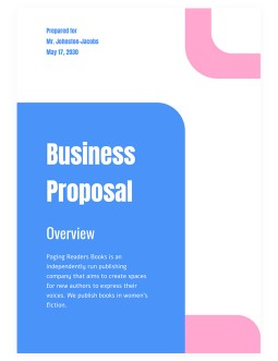 Stylish Colorful Business Proposal - free Google Docs Template - 921