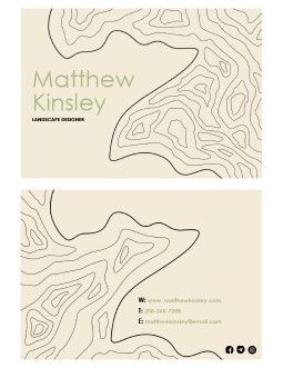 Landscaping Business Card - free Google Docs Template - 3012