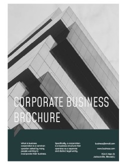 Green Corporate Business Brochure - free Google Docs Template - 3848