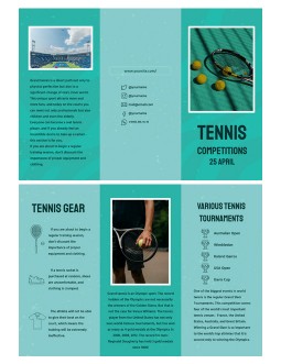 Tennis Brochure - free Google Docs Template - 1260