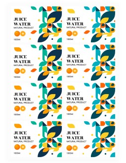 Abstract Water Label - free Google Docs Template - 3876