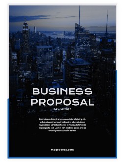Blue Office Business Proposal - free Google Docs Template - 3959