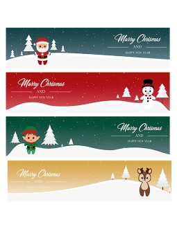 Cute Christmas Header - free Google Docs Template - 3862