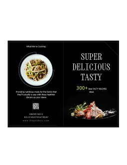 Black Restaurant Brochure - free Google Docs Template - 3634