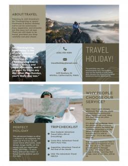 Simple Travel Tri-Fold Brochure