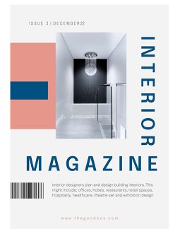 Modern Interior Magazine - free Google Docs Template - 3798