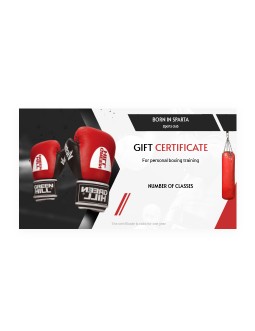 Boxing Training Award Certificate - free Google Docs Template - 3061