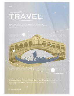 Bright Travel Poster - free Google Docs Template - 4224