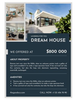 Elegant Poster Real Estate - free Google Docs Template - 4123