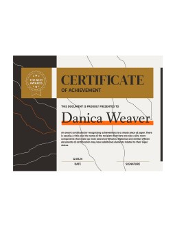 Classy Award Certificate - free Google Docs Template - 3202