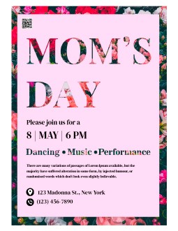 Mom's Day Flyer - free Google Docs Template - 4252
