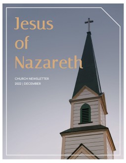 Elegant Church Newsletter - free Google Docs Template - 1544