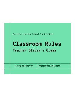 Colorful Classroom Rules - free Google Docs Template - 3603