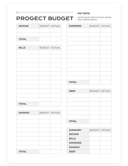 Simple Project Budget - free Google Docs Template - 3511