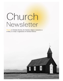 Minimalistic Church Newsletter