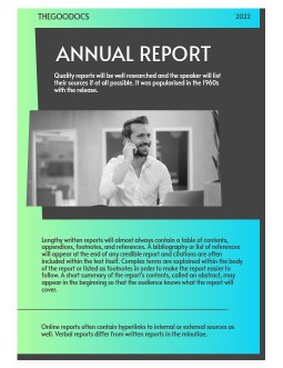 Bright Gradient Annual Report - free Google Docs Template - 3206