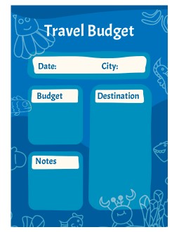 Sea Travel Budget - free Google Docs Template - 3082