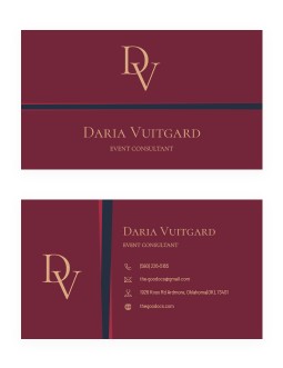 Event Planner Business Card - free Google Docs Template - 3490
