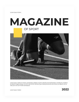 Clear Sport Magazine - free Google Docs Template - 3942