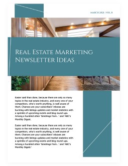Real Estate Marketing Newsletter - free Google Docs Template - 1633