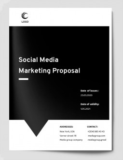 Business Proposal Black and White  - free Google Docs Template - 450